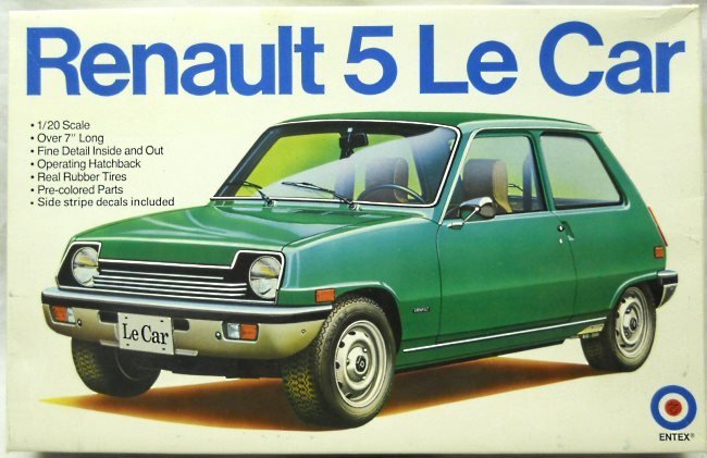 Entex 1/20 Renault 5 Le Car - (ex-Bandai), 9166 plastic model kit